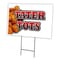 Signmission Tater Tots Yard Sign & Stake outdoor plastic coroplast window, C-1824 Tater Tots C-1824 Tater Tots - alternate 1